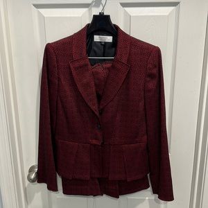 Beautiful red suit set with skirt size 8